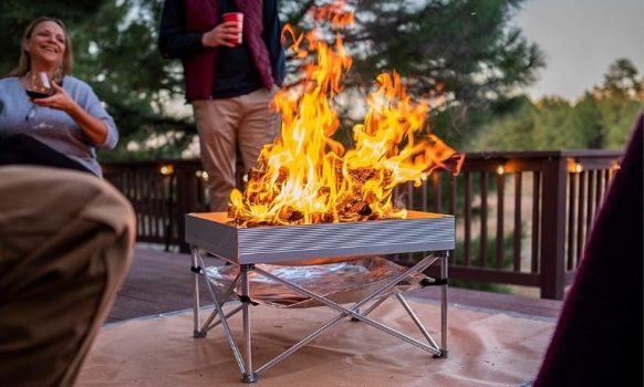 fireside portable popup fire pit