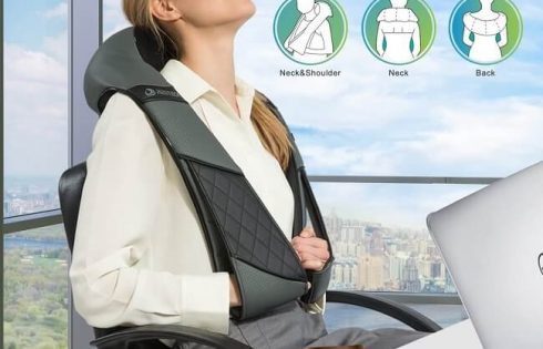 RESTECK Neck and Back Massager with Added Heat Stimulation