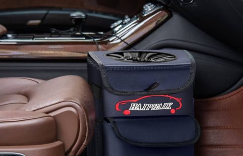 A Waterproof, Collapsible Trash Bin to Help Keep your Vehicle Neat and Organized