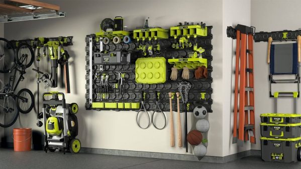 RYOBI LINK 7-Piece Wall Storage Kit is Expandable with a Range of ...