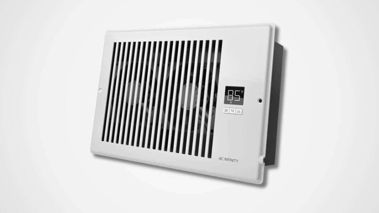 AC Infinity AIRTAP T6 Wall or Floor Register Booster Fan