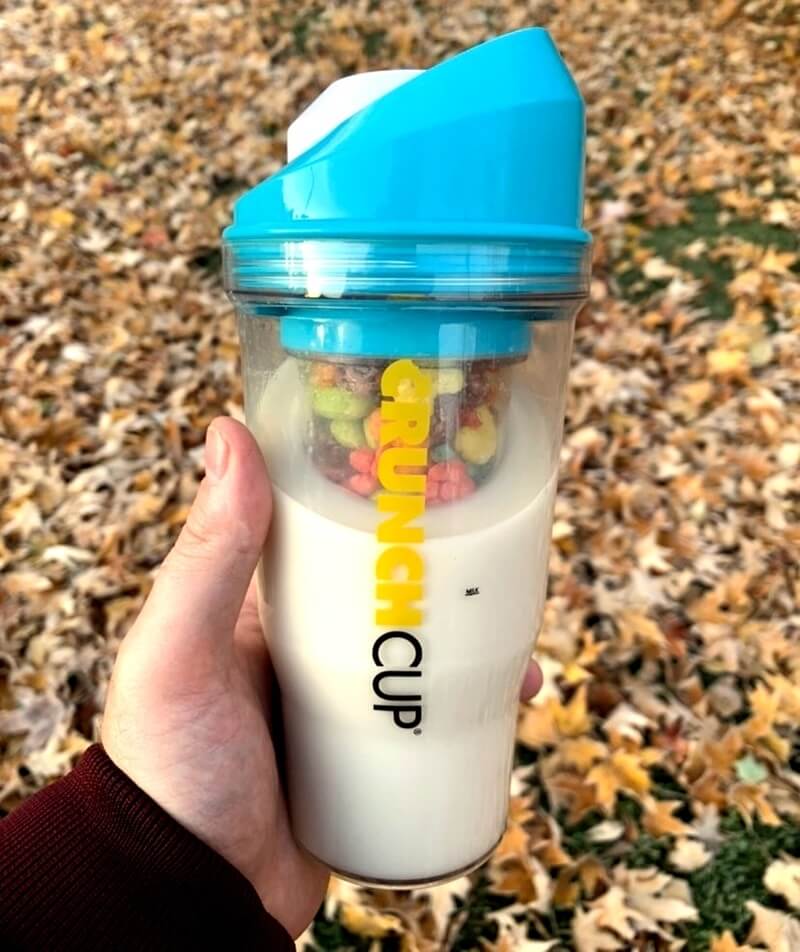 CrunchCup XL: The Ultimate Portable Cereal Container for Breakfast On the Go