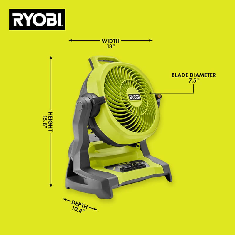 RYOBI Bucket Top Misting Fan Provides Maximum Cooling to Beat the Heat