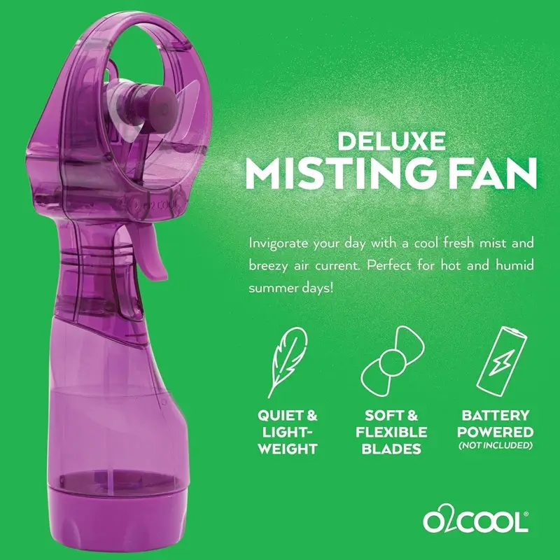 O2COOL Handheld Misting Fan Keeps You Comfortable in Hot Weather