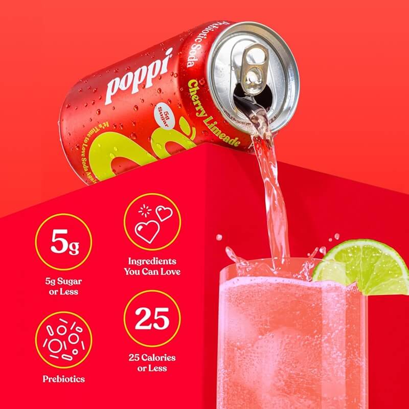 POPPI Sparkling Prebiotic Soda is a Guilt-Free Soda Refreshment