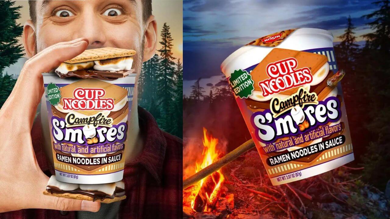 Nissin Cup Campfire S’mores Ramen Noodles: Enjoy a Summer Time Treat in Noodle Form