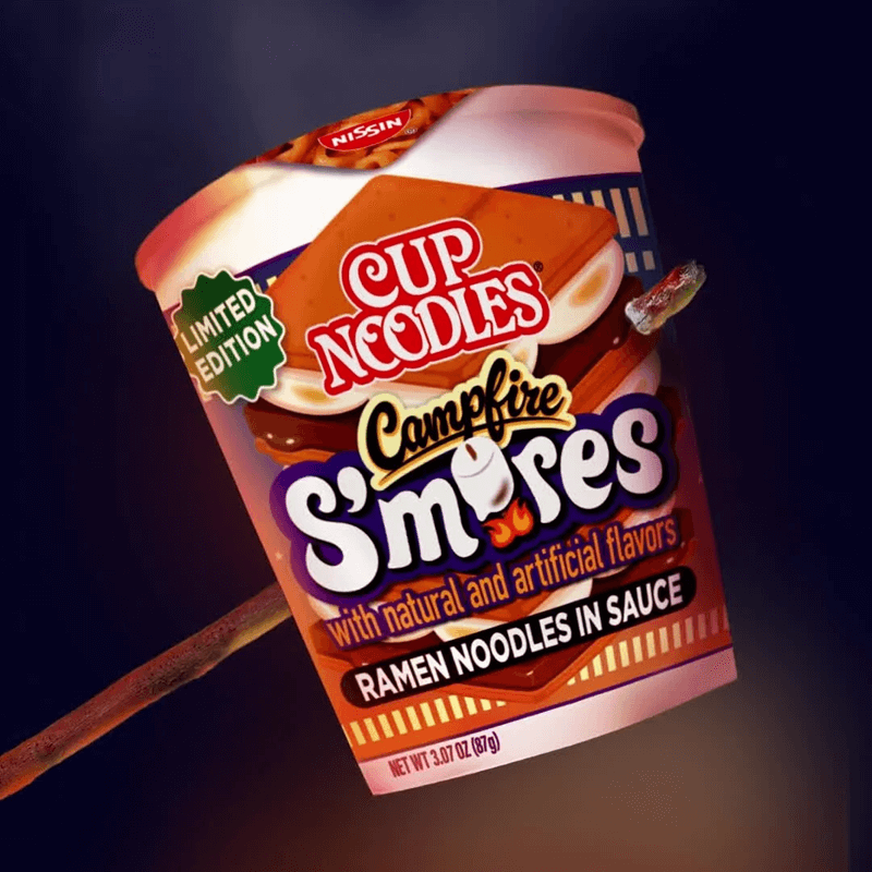 Nissin Cup Campfire S’mores Ramen Noodles: Enjoy a Summer Time Treat in Noodle Form