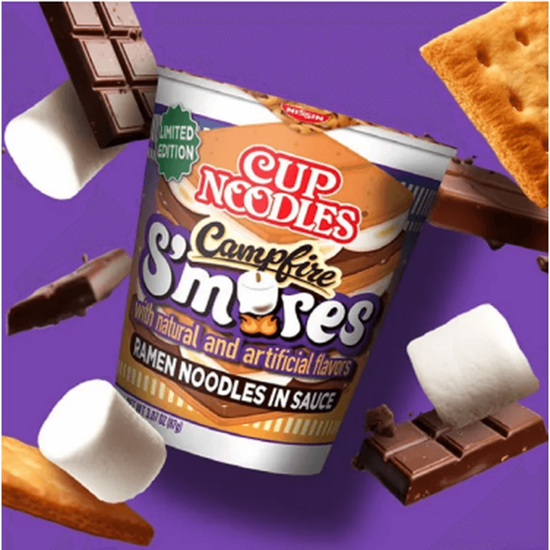 Nissin Cup Campfire S’mores Ramen Noodles: Enjoy a Summer Time Treat in Noodle Form