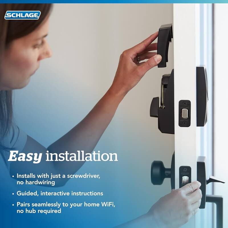 Schlage Encode Smart Deadbolt Lock: Tap, Lock, and Go for Easy Home Access