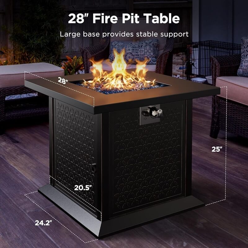 Ciays Fire Pit Table: Take on Chilly Evenings Without Worry