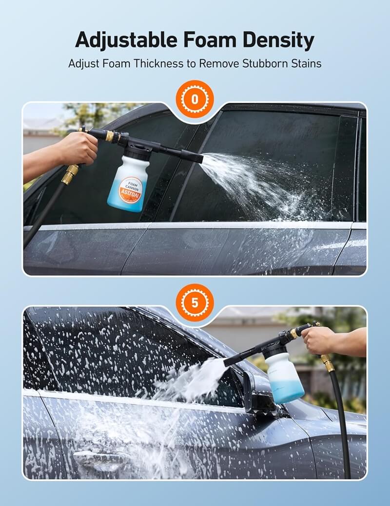 AstroAI Foam Cannon: Sparkling Results for Effortless Car Cleaning