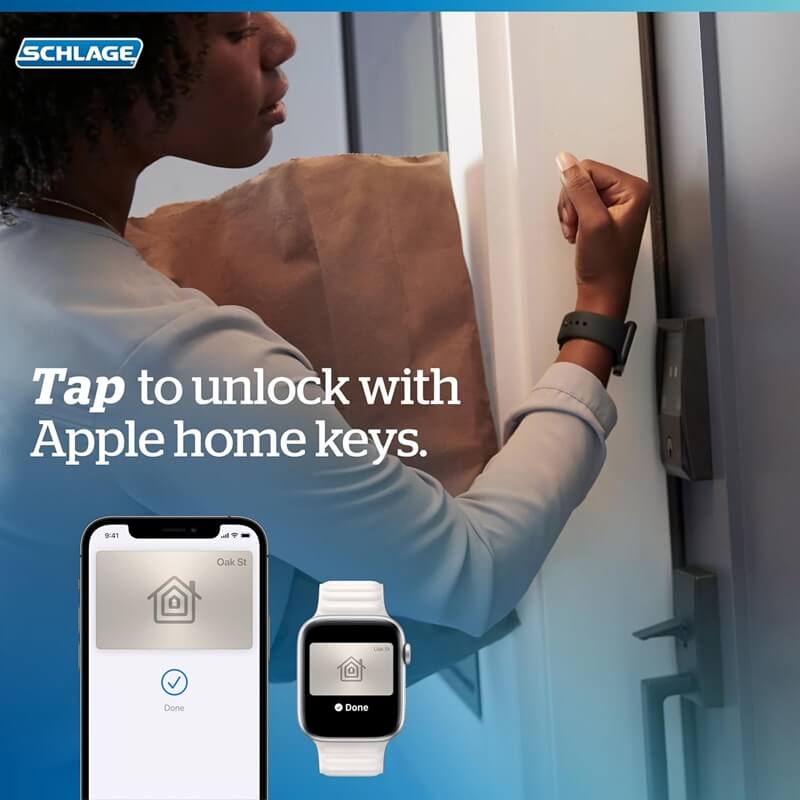 Schlage Encode Smart Deadbolt Lock: Tap, Lock, and Go for Easy Home Access