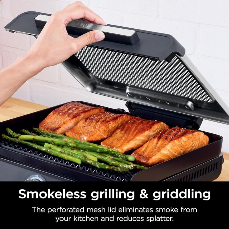 Ninja Sizzle Smokeless Indoor Grill & Griddle: Flavorful Indoor Grilling