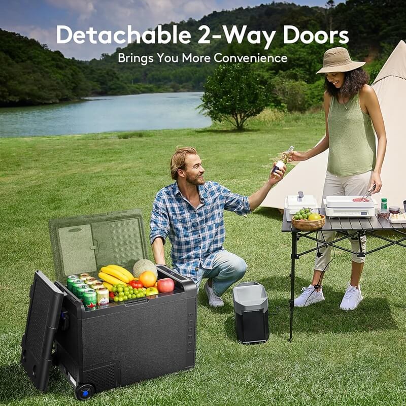 BODEGACOOLER Dual Zone Car Refrigerator: Keep Food & Drinks Cool on the Go