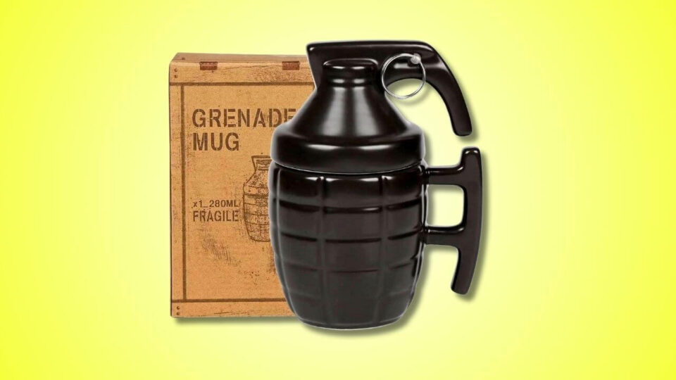 Ioobuu Grenade Mug is Made of High Quality Ceramic and a Perfect Gift for Dads